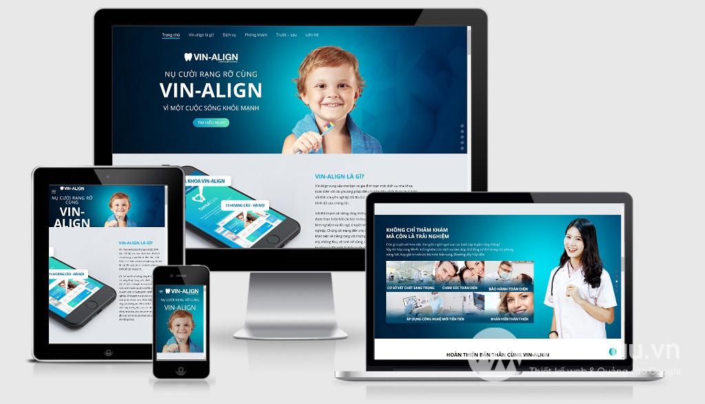 Thiết kế web phòng khám nha khoa chuyên nghiệp